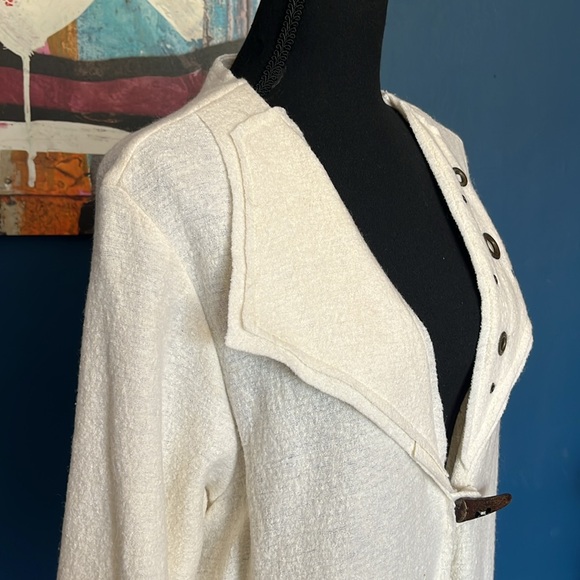 Angel Ivory Knit Long Jacket - Picture 4 of 10